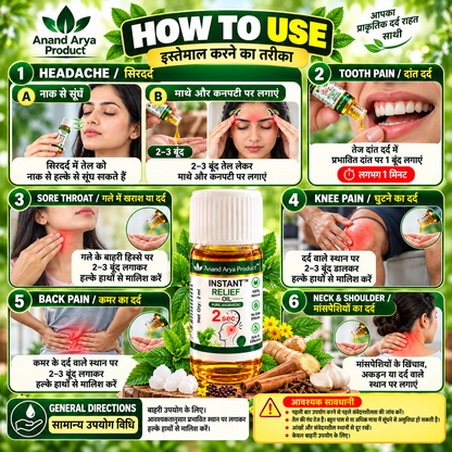 Anand Arya Instant Relief Oil